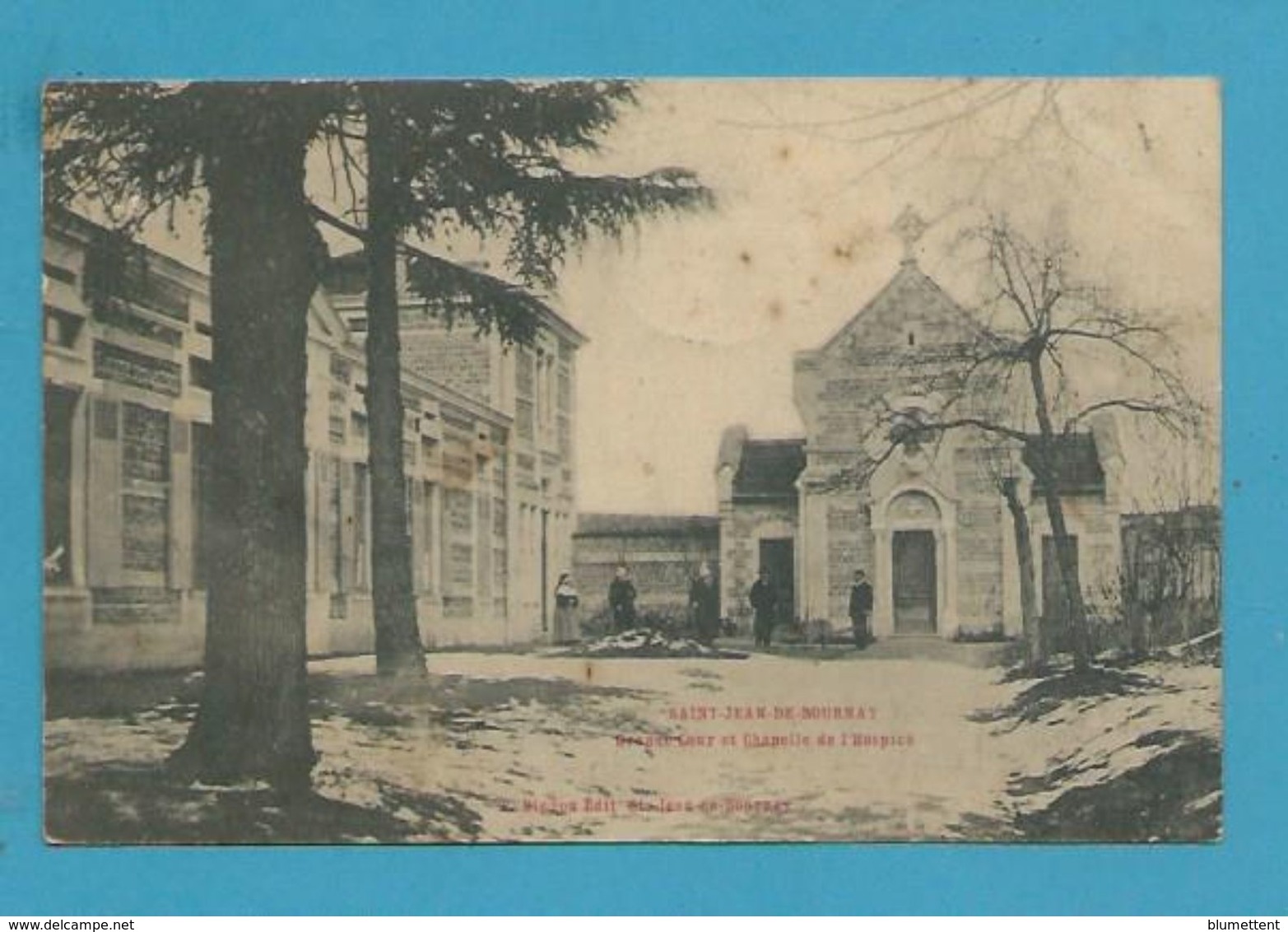 CPA Grande Cour Et Chapelle De L'Hospice ST-JEAN-DE-BOURNAY 38 - Saint-Jean-de-Bournay