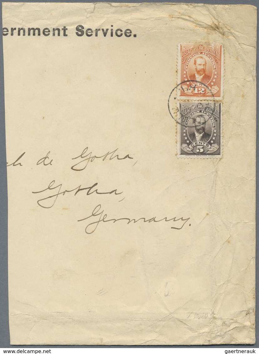 Brfst Hawaii - Dienstmarken: 18997, Three Comercially Used Official-letter Parts (right Side) All Sent To - Hawaï