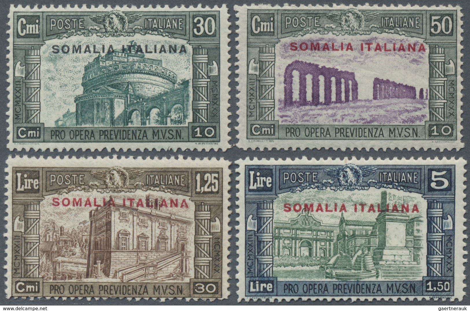 ** Italienisch-Somaliland: 1930, Militia, Complete Set Of Four Values, Unmounted Mint. Sass. 140/43, 75 - Somalië