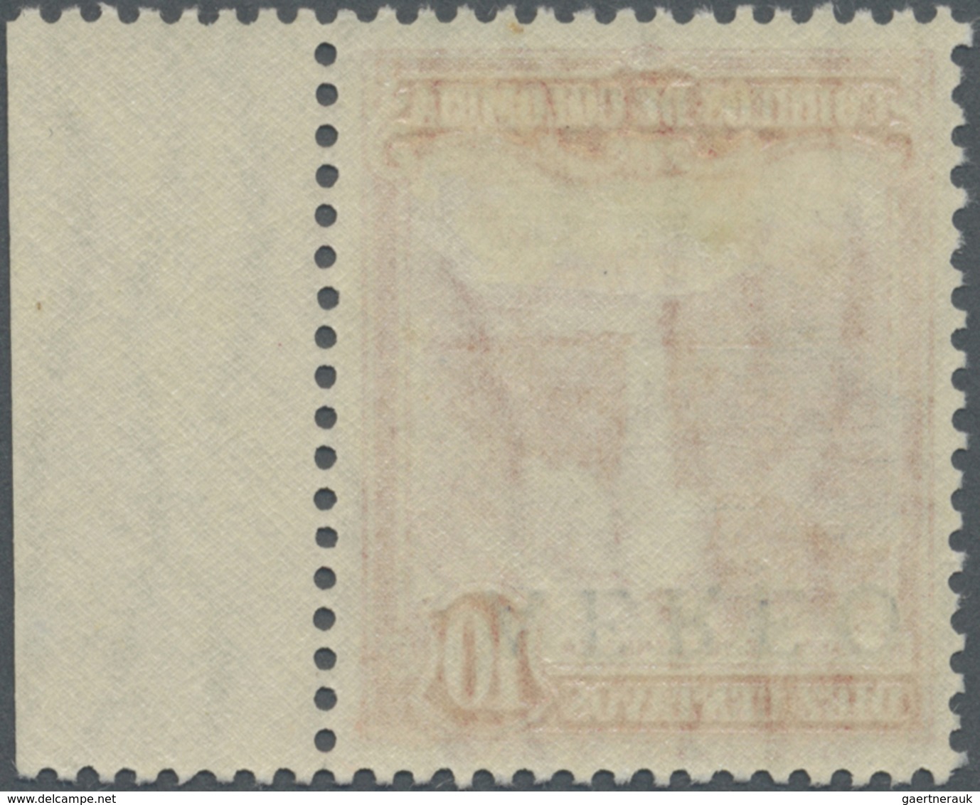 * Kolumbien: 1953, Tequendama-Waterfalls 10 C Red With Blue INVERTED IMPRINT "AERO" Mint Lightly Hinge - Colombie