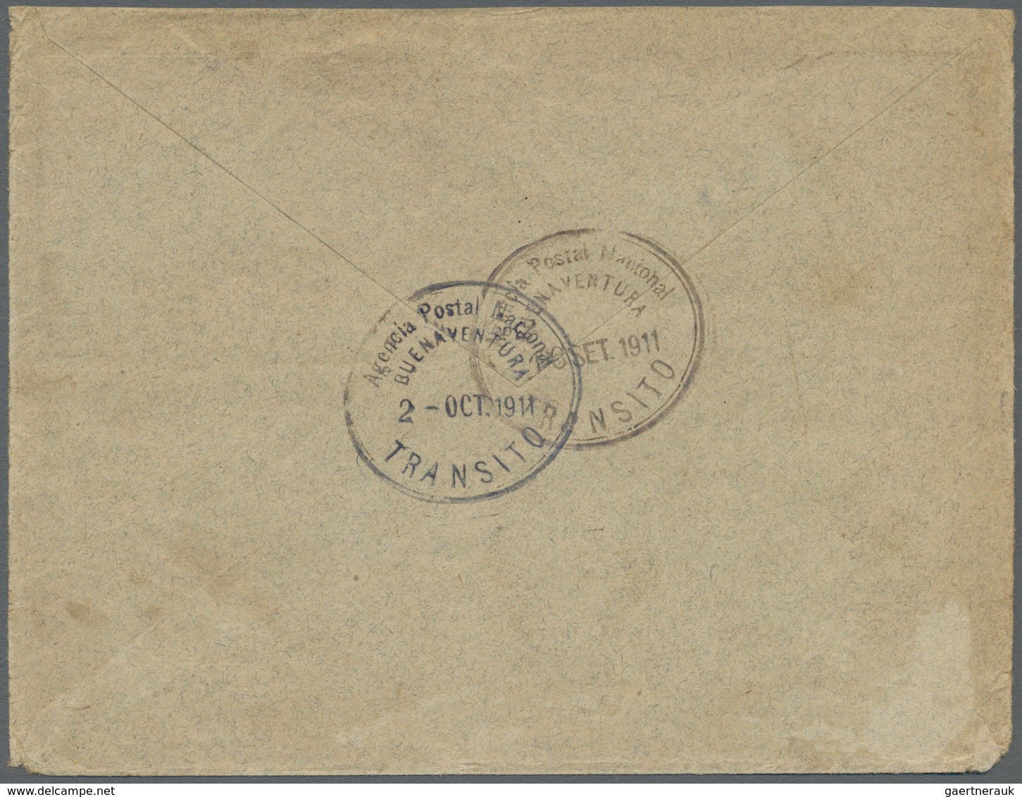 Br Kolumbien - Stempel: 1911, "NO RECLAMADA" Cds On Bavarian Envelope Bearing Luitpolt 2x 10 Pf. Sent F - Colombie