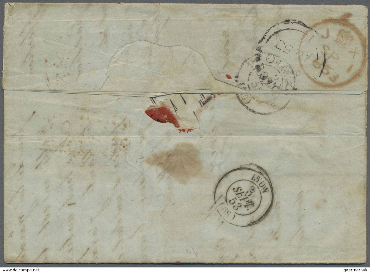 Br Kolumbien - Besonderheiten: 1853, British Post Office: 1853. Stampless Envelope Dated Bogota ‘20/7/5 - Colombie