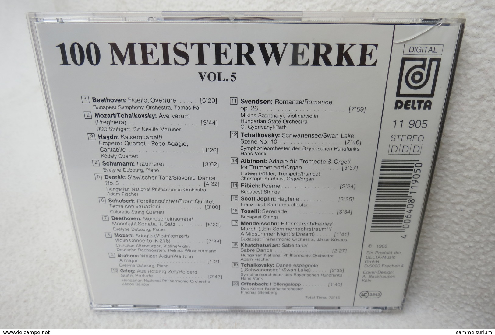 CD "100 Meisterwerke Der Klassischen Musik" CD 5 - Klassik