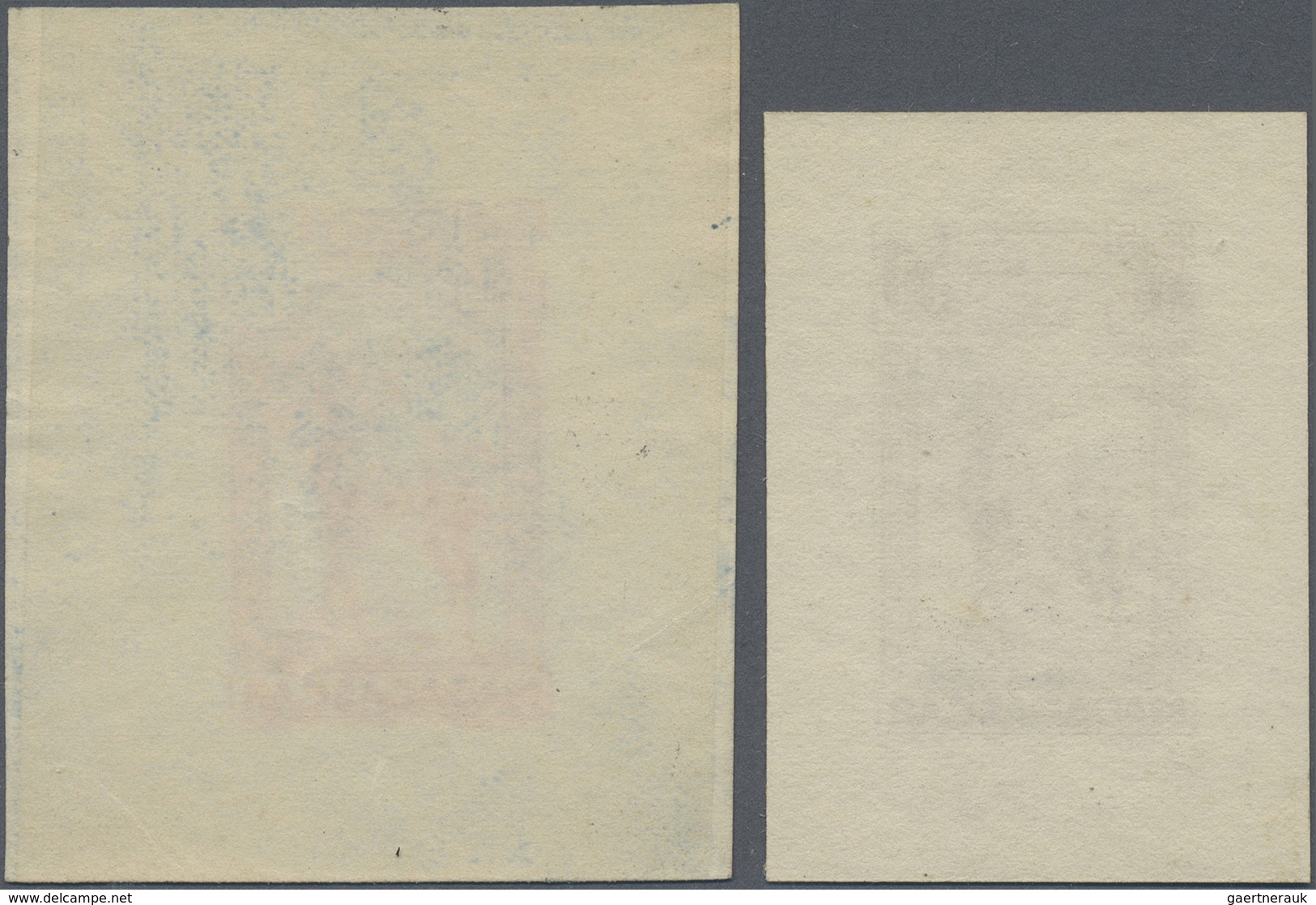 (*) Madagaskar: 1936/40, General Gallieni, Group Of Four Single Die Proofs Of Similar But Not Realised D - Autres & Non Classés
