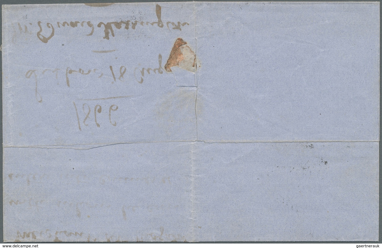 Br Marokko: 1866. Envelope (folded) Addressed To 'S. Carstensen, H.B. Majesty's Vice Consul, Mogador, M - Marokko (1956-...)