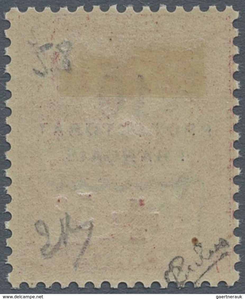 * Marokko: 1915, Red Cross 10 C. On 10 C. Pink With Additional Overprint '+ 5c' In Dark Carmine Mint H - Morocco (1956-...)