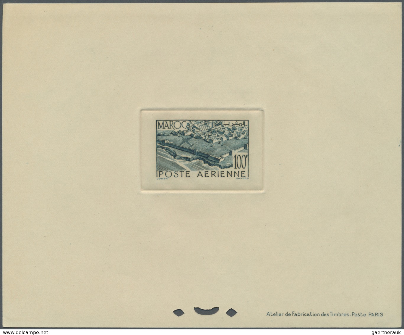 (*) Marokko: 1945/1947, Airmails, 50fr. And 9fr. To 200fr., Six Values As Epreuve De Luxe. Maury PA57, P - Maroc (1956-...)