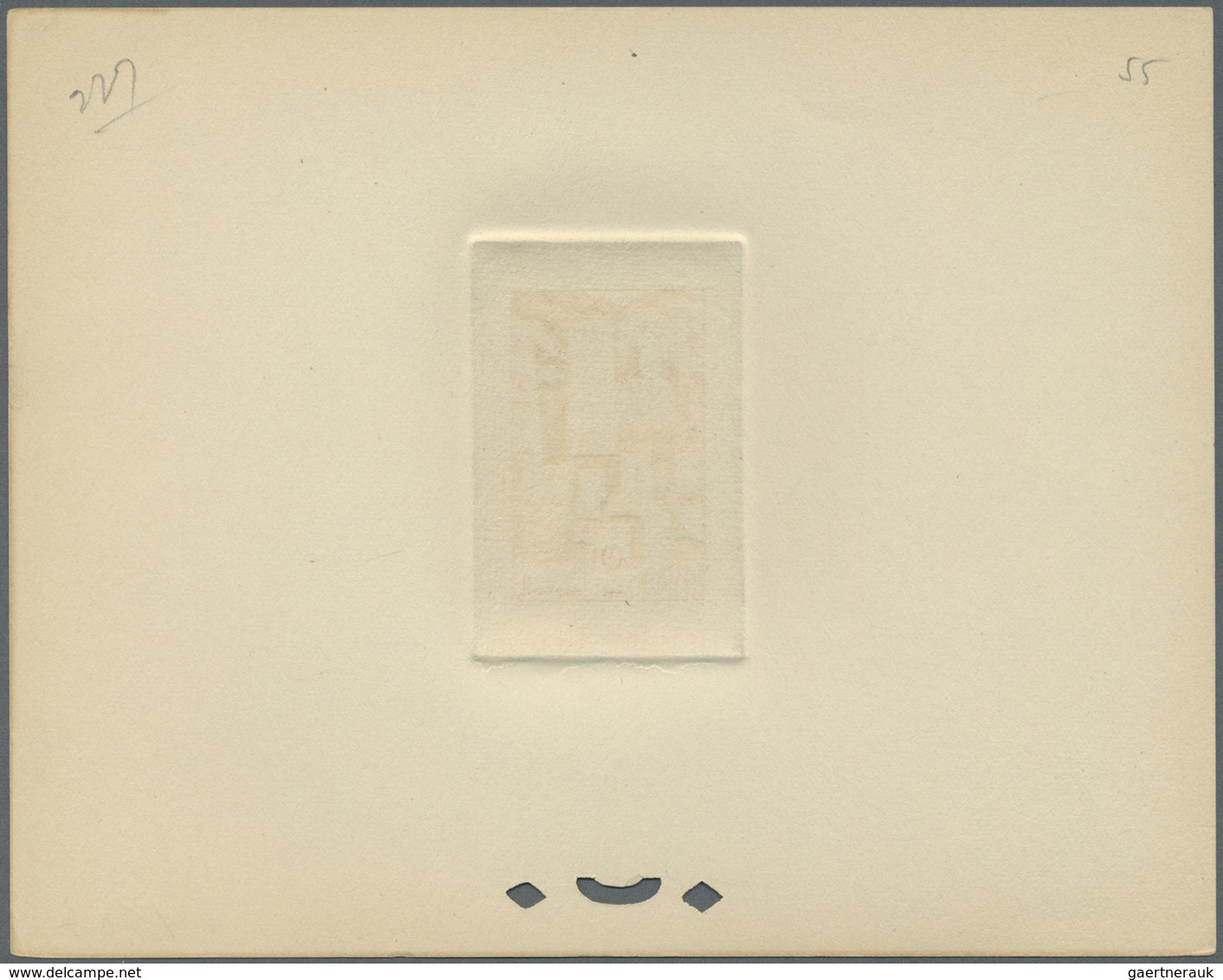 (*) Marokko: 1947, 2fr. Kasbah, group of nine epreuve in differing colours (partly some striated toning)