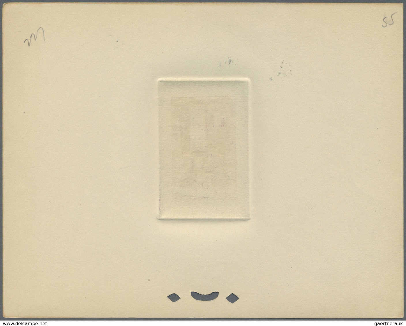 (*) Marokko: 1947, 2fr. Kasbah, group of nine epreuve in differing colours (partly some striated toning)