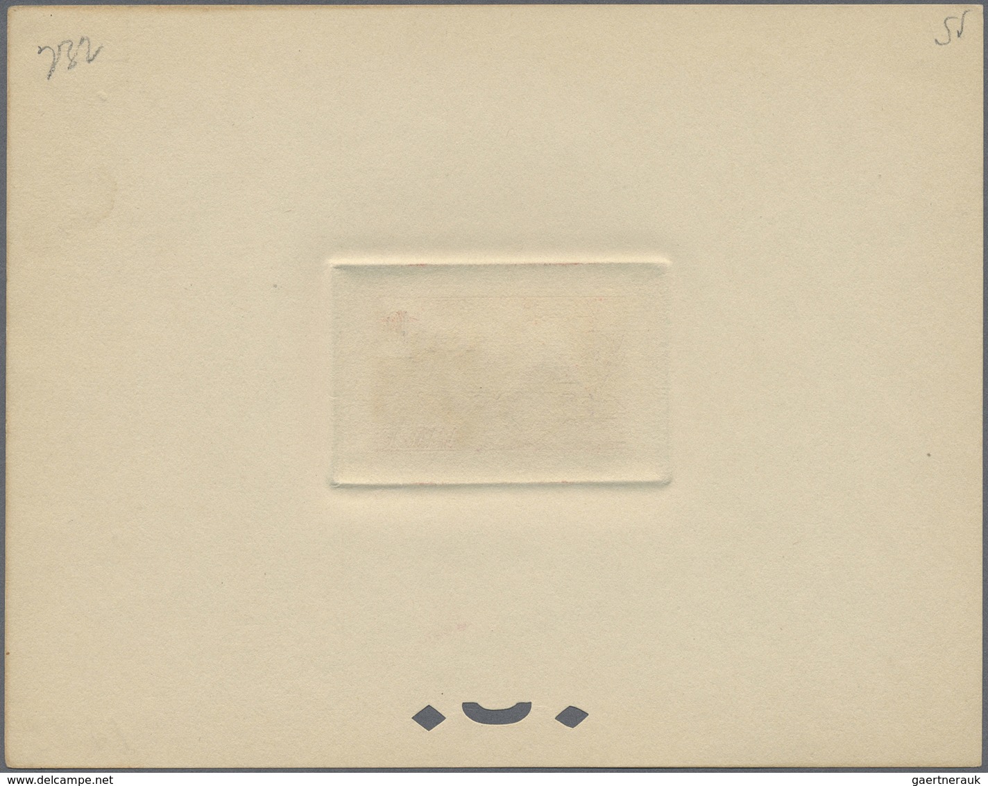 (*) Marokko: 1947/1948, 10fr. Fes, group of seven epreuve in differing colours (partly some striated ton