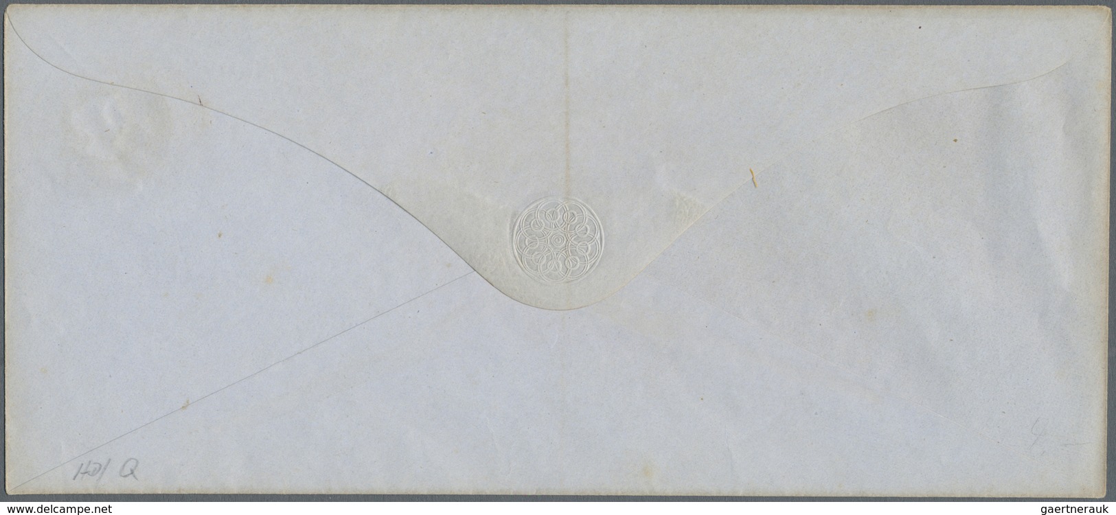 GA Mauritius: 1862, QV Stationery Envelopes (5): 6d (3, HG1a X2, 3d), 9d (2, HG 2, 2a) Plus 6d (HG1) Ov - Maurice (...-1967)