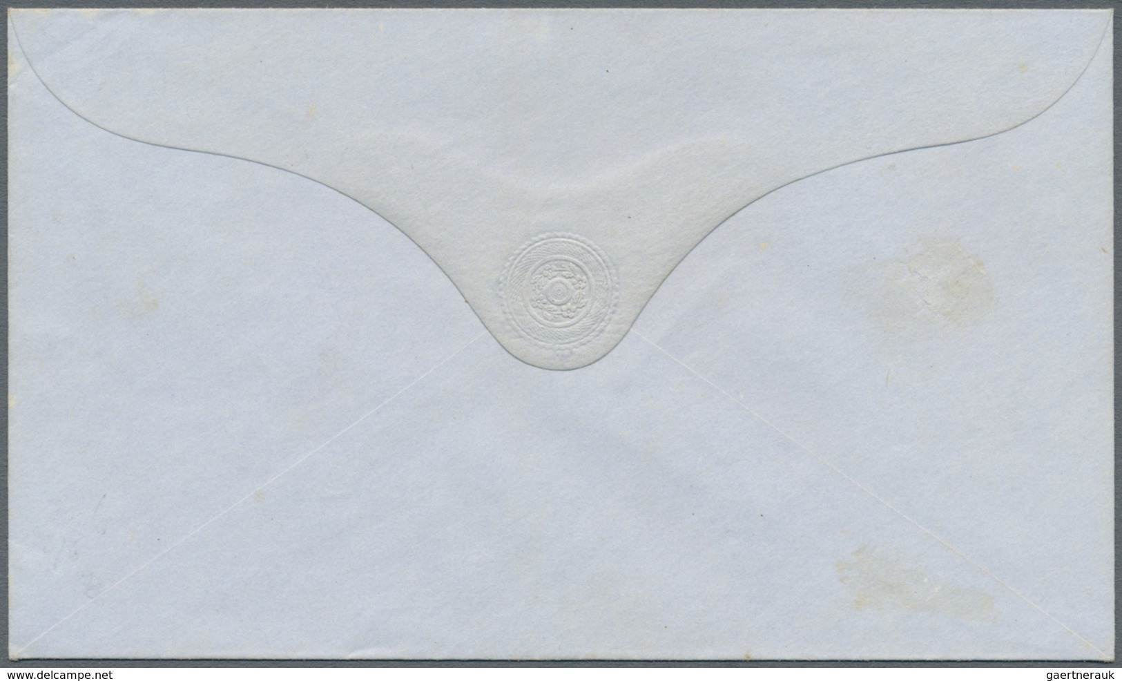 GA Mauritius: 1862, QV stationery envelopes (5): 6d (3, HG1a x2, 3d), 9d (2, HG 2, 2a) plus 6d (HG1) ov