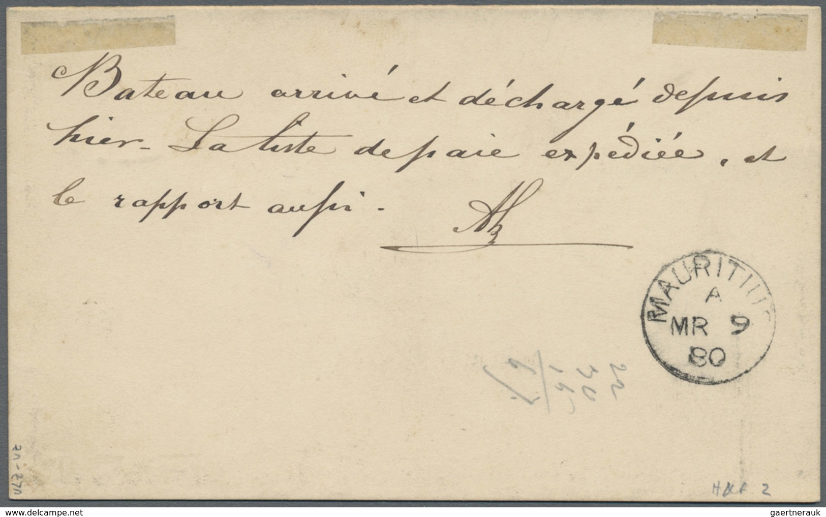 Br Mauritius: 1880: Postal Stationery Formular Card "MAURITIUS POST CARD" Franked With 2c Stamp (SG 83) - Maurice (...-1967)