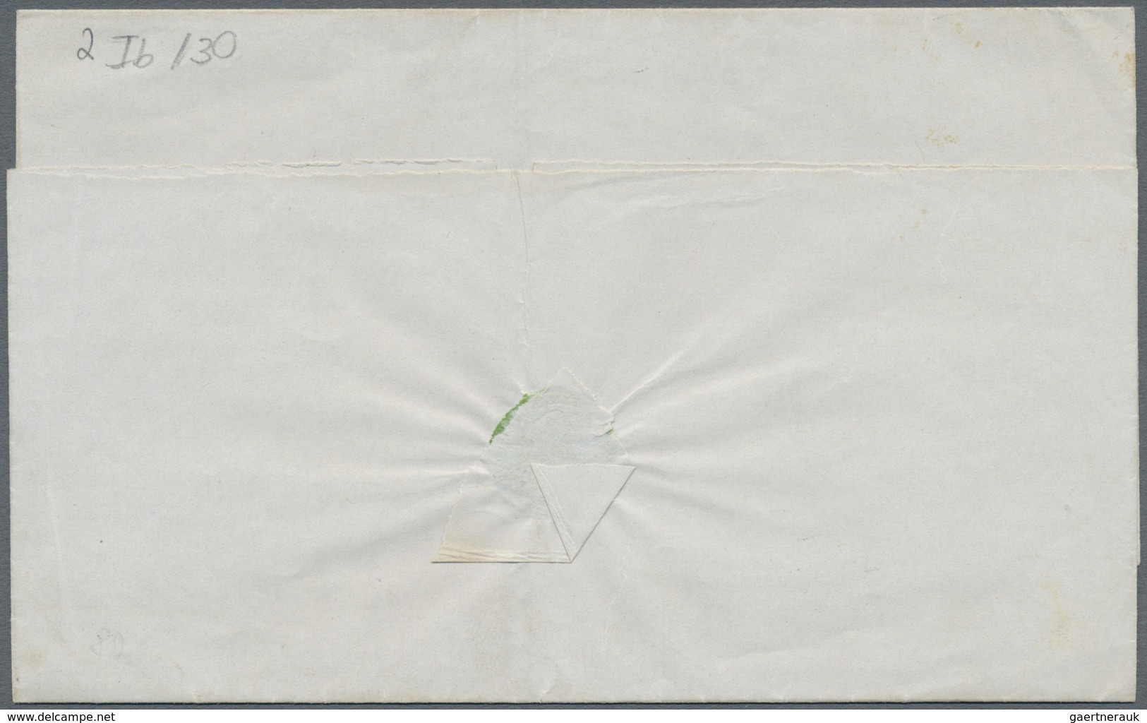 Br Mexiko: 1857, 1 R. Yellow With Overprint "DURANGO", Closed Margins On All Sides, On Folded Envelope - Mexique