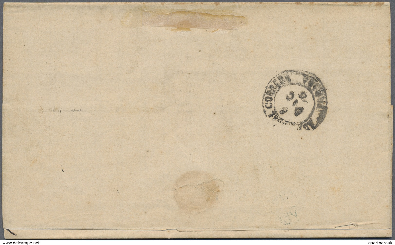 Br Mexiko: 1875. Envelope Addressed To Habana Bearing ‘Hidalgo’ Yvert 56, 10c Black (corner Faults) Tie - Mexico