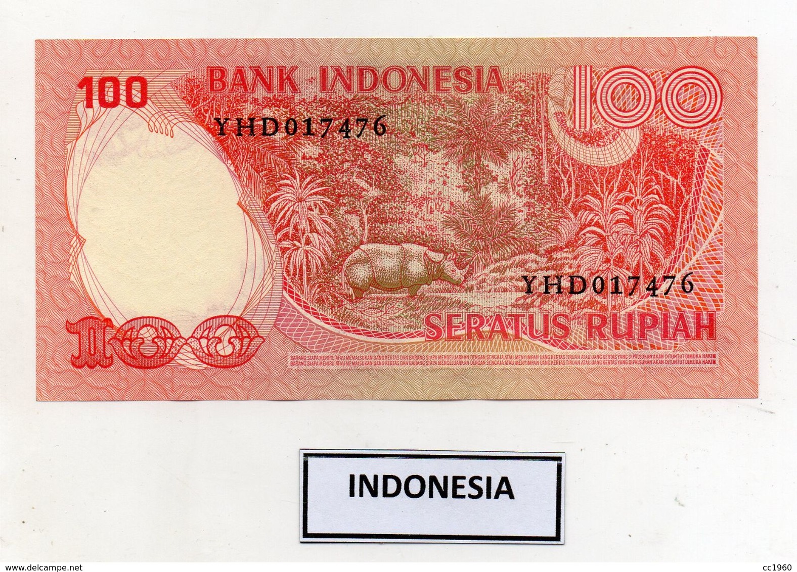 Indonesia - 1977 - Banconota Da 100 Rupie - Nuova - (FDC8065) - Indonesia