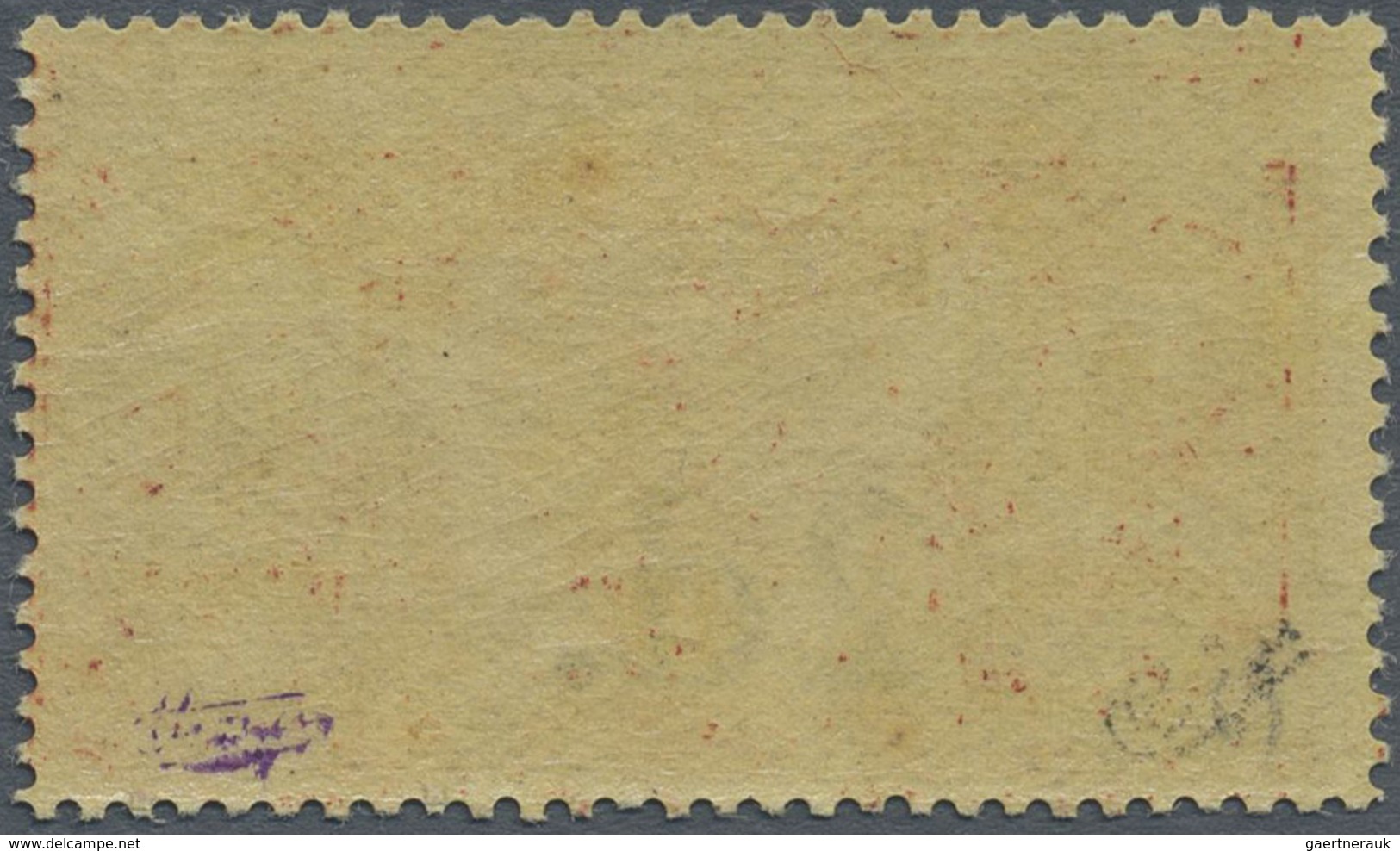 ** Neue Hebriden: 1920, 40 C. Red On Yellow Paper Definitve Opt. '2d.', Mint Never Hinged, Mi. € 840,- - Autres & Non Classés