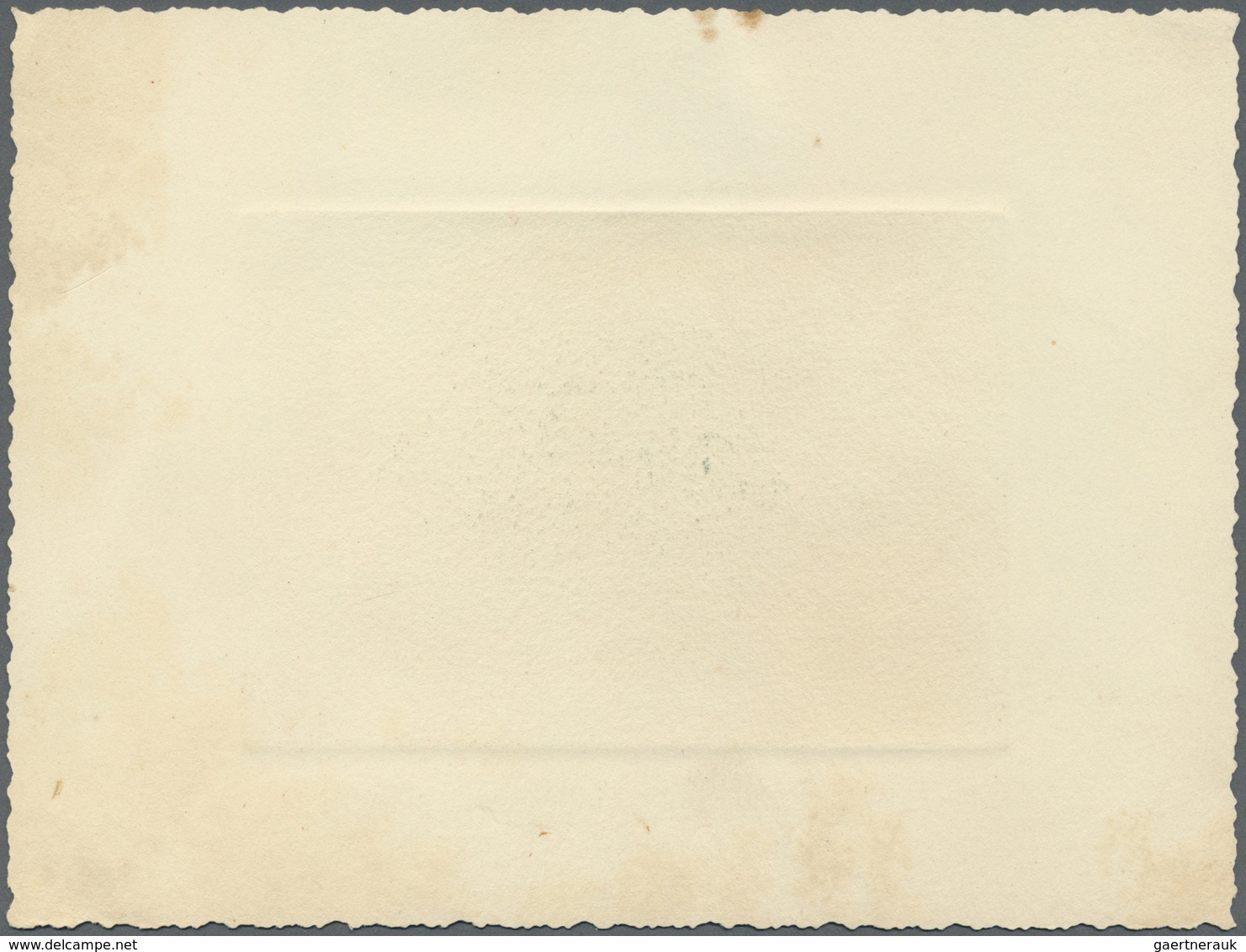 (*) Neukaledonien: 1941, Petain/Noumea Harbour, Epreuve D'artiste In Bluish Green And Blank Value Field, - Andere & Zonder Classificatie