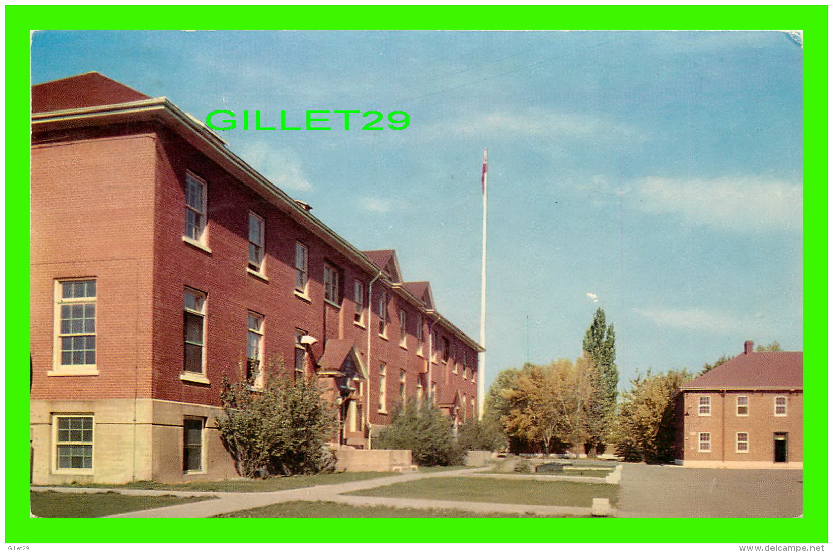 ST JEAN, QUÉBEC - ÉDIFICE DE L'ADMINISTRATION, COLLEGE MILITAIRE DE ST-JEAN - CIRCULÉE EN 1958 - LES ÉDITIONS RICHELIEU - Autres & Non Classés