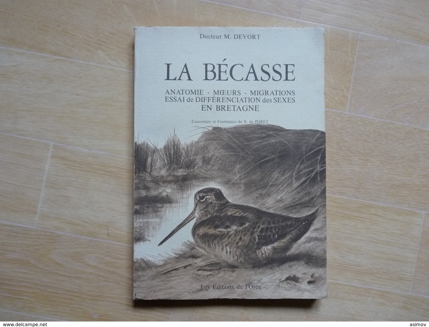 La Bécasse Anatomie Moeurs Migrations Différenciation En Bretagne Par Devort 1977  (D) - Bretagne