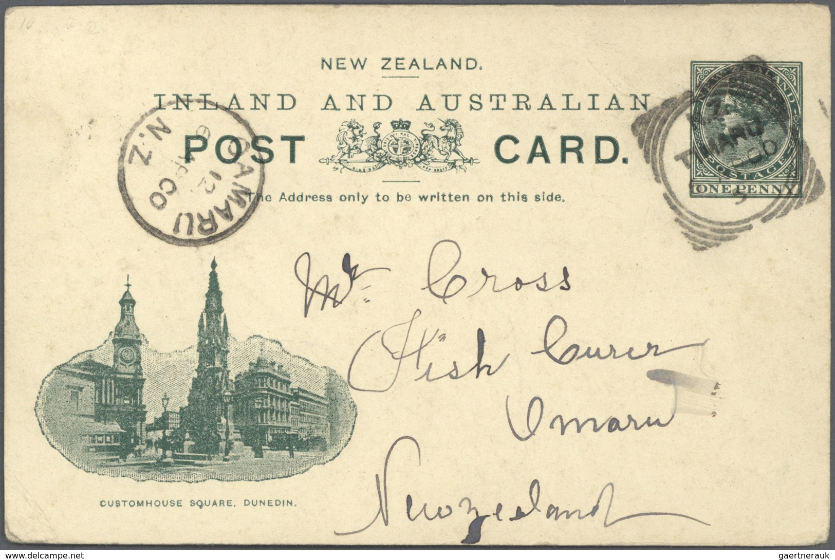 GA Neuseeland - Ganzsachen: 1900/1901, Pictorial Stat. Postcards QV 1d. Green Complete Set With Nine Di - Postal Stationery