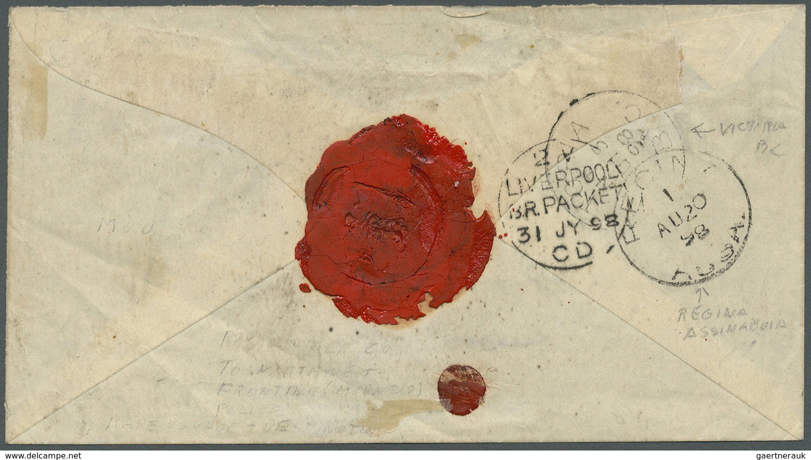 Br Niger: 1898, Stampless Envelope Written From Burutu Addressed To The 'North West Frontier Police, Vi - Niger (1960-...)