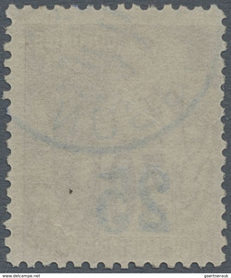 O Nossi-Be: 1889, Nossi-Bé (Madagascar), "25" Surcharge On 30 C. Brown, Blue Cancellation "NOSSI-BE 30 - Autres & Non Classés