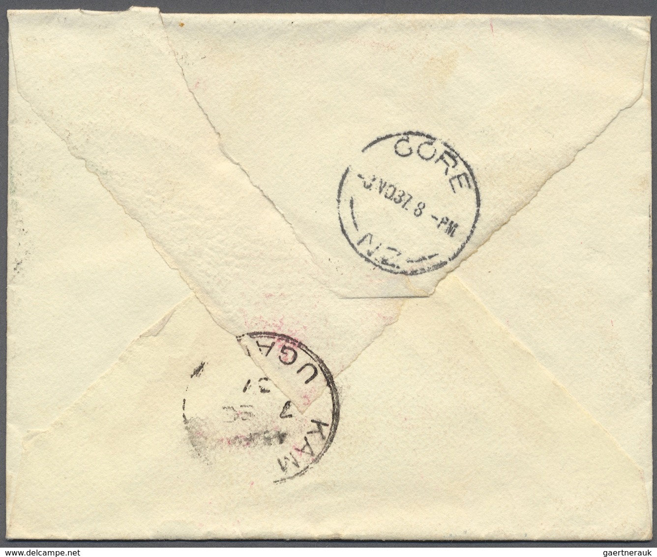 Br Ostafrikanische Gemeinschaft: 1937. Envelope Addressed To New Zealand Bearing Kenya Uganda SG 113, 1 - Britisch-Ostafrika