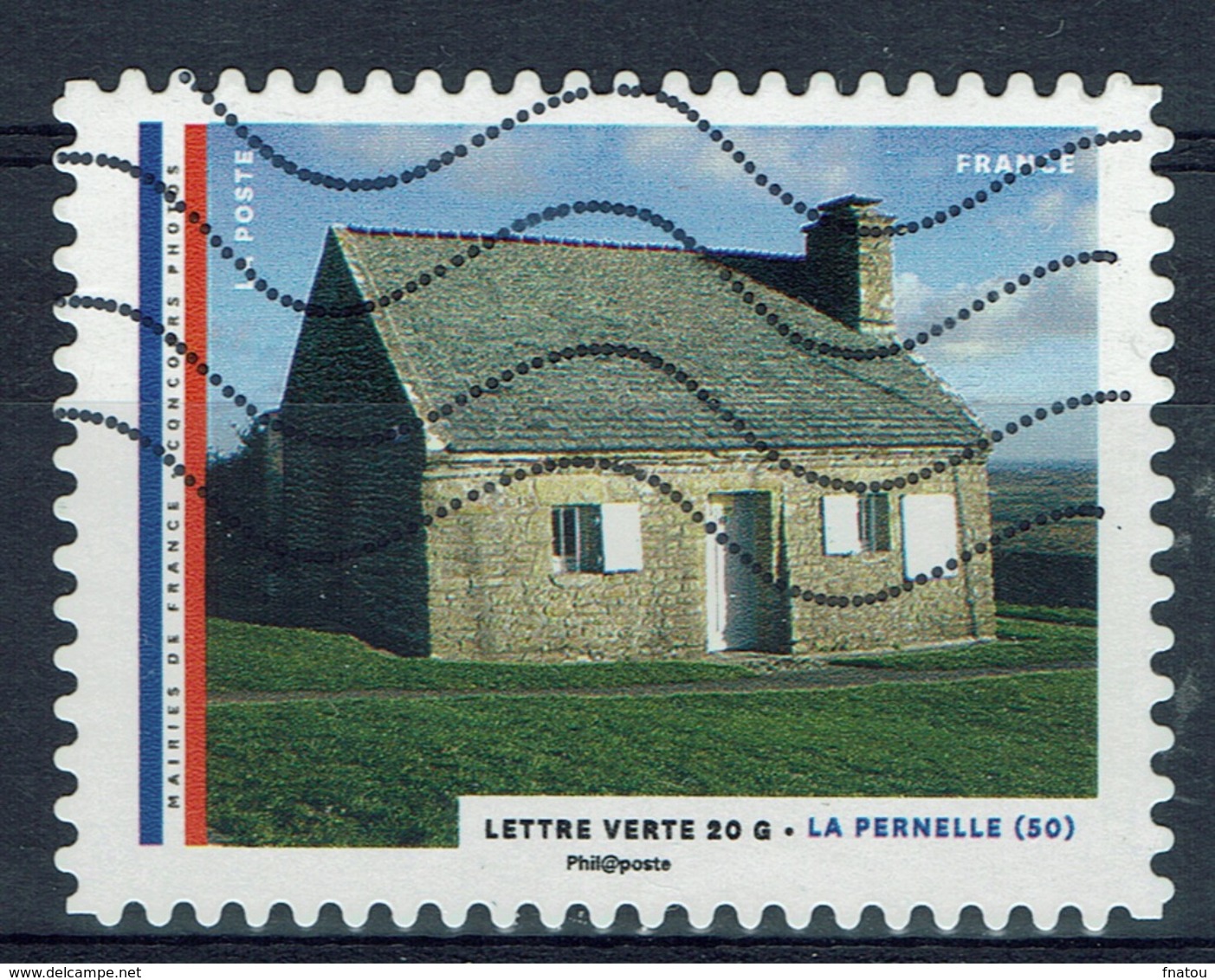 France, Town Hall, La Pernelle, 2015, VFU - Used Stamps