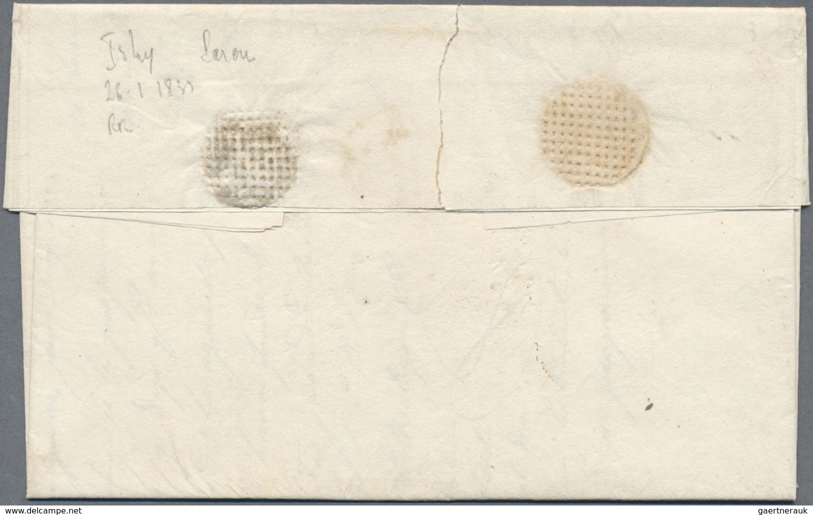 Br Peru: 1800/1831, Three Complete Folded Letters With One-liner LIMA (in Black) To Trujillo, TACNA And - Pérou