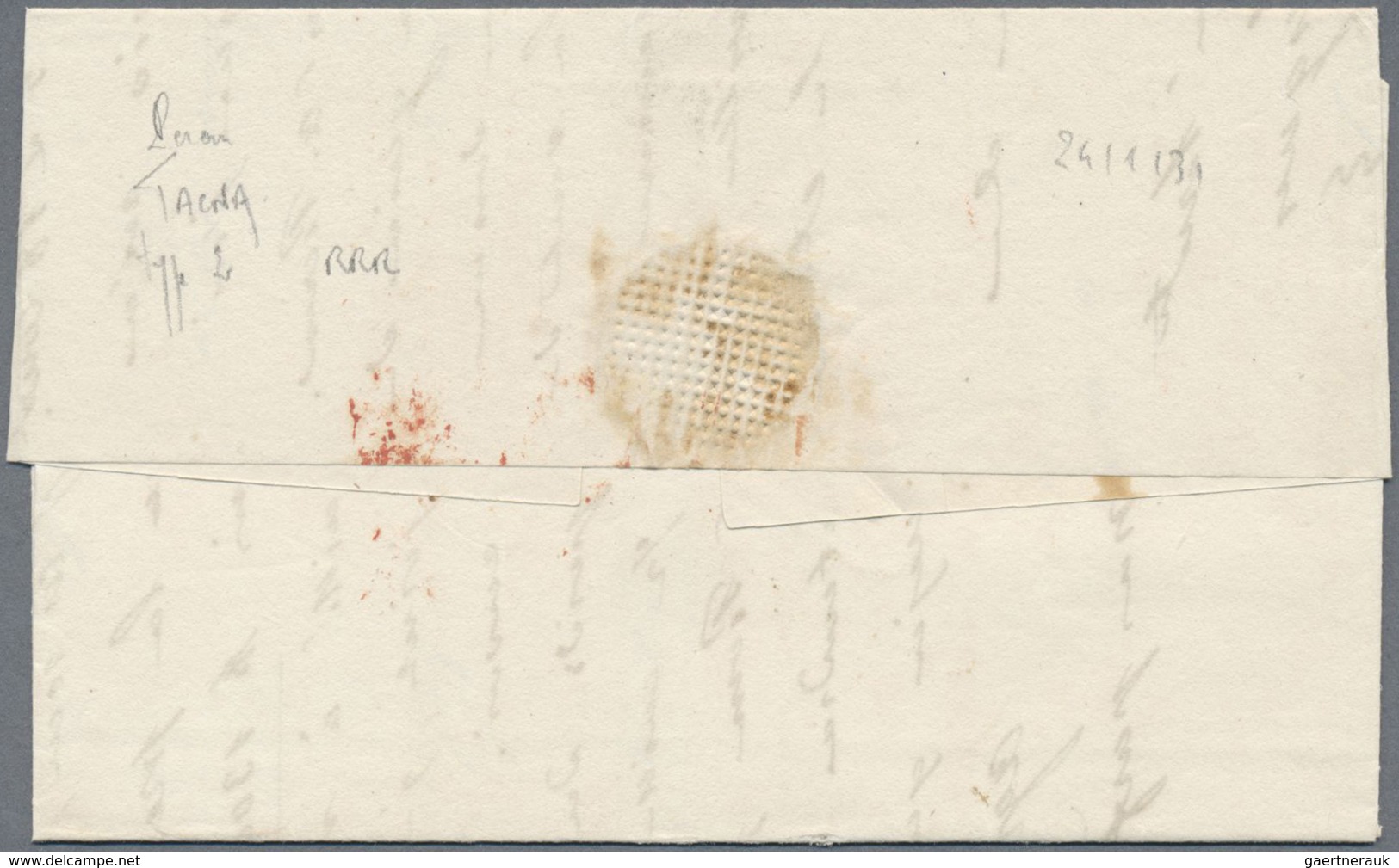 Br Peru: 1800/1831, Three Complete Folded Letters With One-liner LIMA (in Black) To Trujillo, TACNA And - Pérou