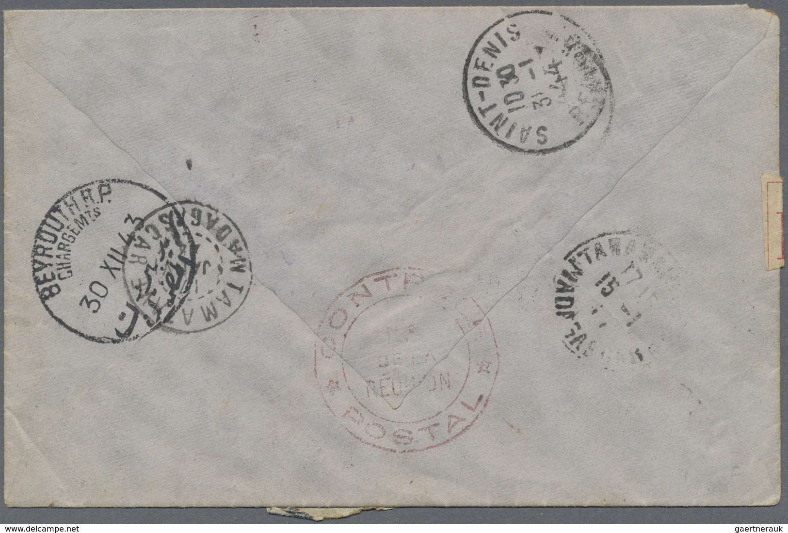 Br Reunion: 1943, World's Fair New York 2,55 Fr. Blue, Vertical Pair And Two Differents Stamps With Ove - Lettres & Documents