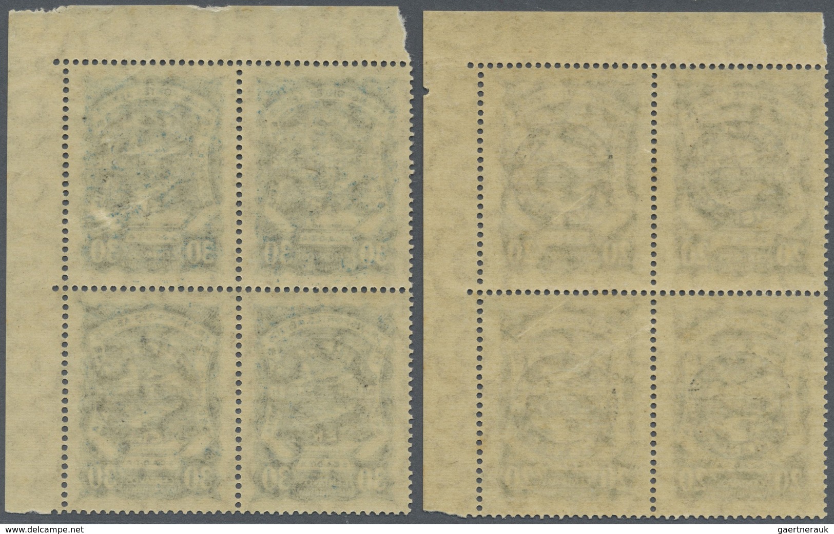 ** SCADTA - Ausgaben Für Kolumbien: 1928, Airmail Stamps 20c. Grey And 30c. Blue With Black Opt. 'HOMEN - Colombie