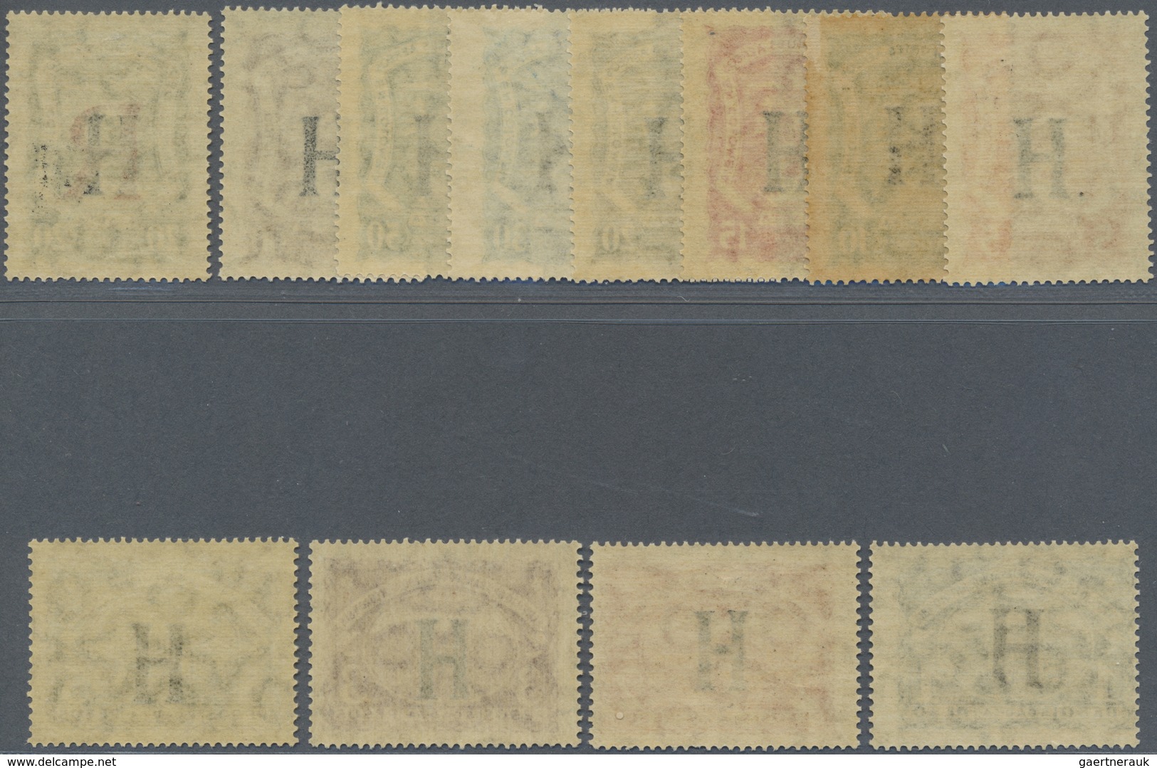 * SCADTA - Länder-Aufdrucke: 1923, NETHERLANDS: Colombia Airmail Issue With Black Opt. 'H' Complete Se - Avions