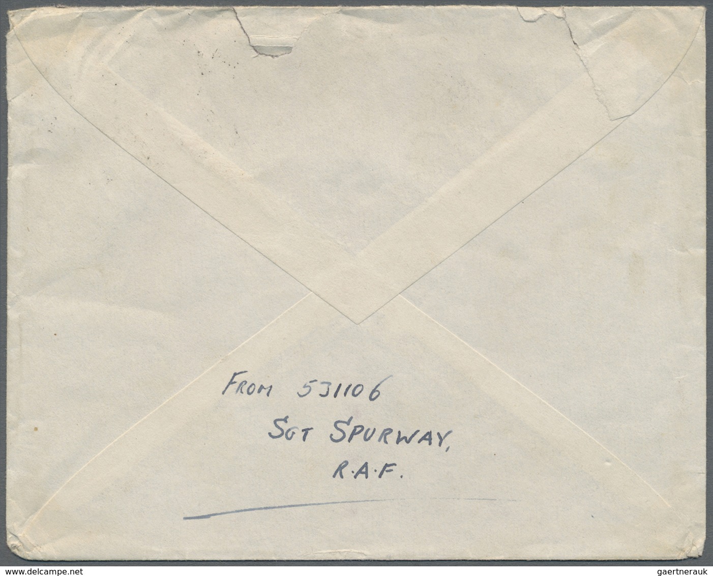 Br Sudan: 1942 Indian Field Post Cover From R.A.F. Sgt. Spurway In Port Sudan To England By Air, Franke - Soudan (1954-...)