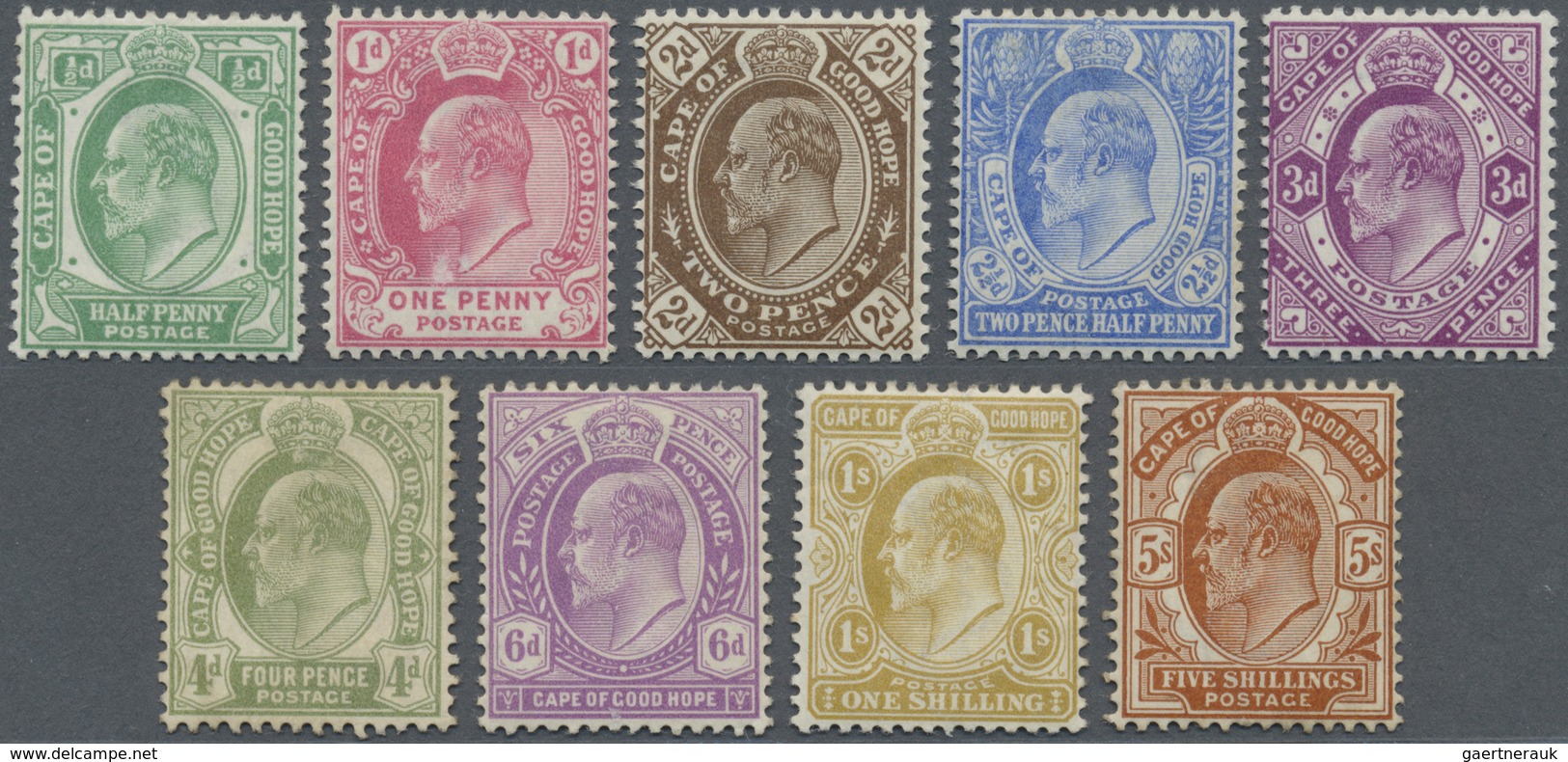 * Kap Der Guten Hoffnung: 1902/1904, KEVII Definitives Complete Set, Mint Hinged (4d. Toned), SG. £ 25 - Kaap De Goede Hoop (1853-1904)