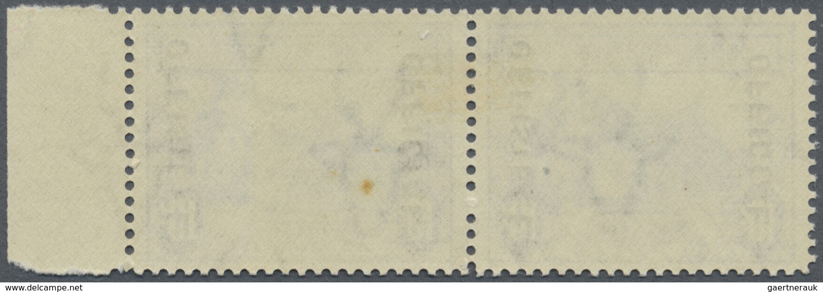 * Südafrika - Dienstmarken: 1940, Groot Constantia 10s. Blue And Sepia Horiz. Pair With 'OFFICIAL/OFFI - Timbres De Service