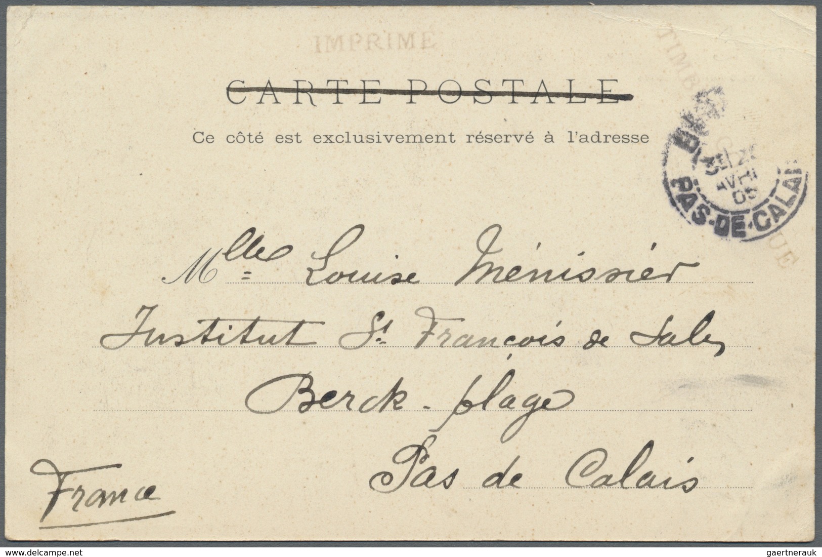 Br Tahiti: 1905. Picture Post Card (small Corner Bend) Of 'Local Native's, Papeete’ Addressed To France - Tahiti