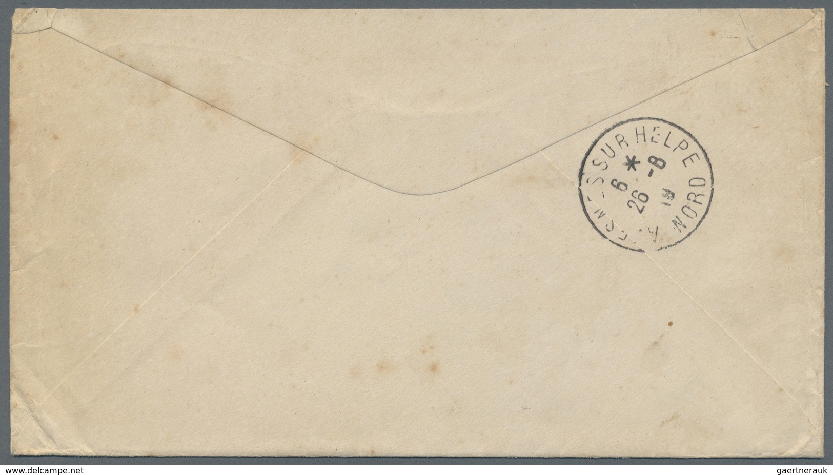 Br Tahiti: 1919. Stampless Military Mail Envelope (minimal Toned,stains) Cancelled By Papeete Tahiti Da - Tahiti