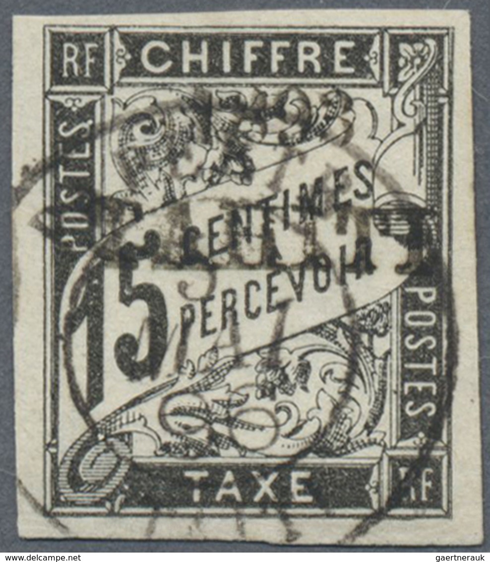 O Tahiti - Portomarken: 1893, 15 C. Postage Due Stamp In Black With Overprint "1893 TAHITI", On All Si - Tahiti