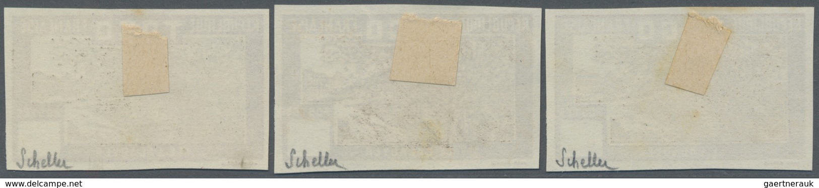 (*) Togo: 1924, Cocoa Plantation, Three Color Proofs, Without Declaration Of Value In The Cartridge And - Togo (1960-...)