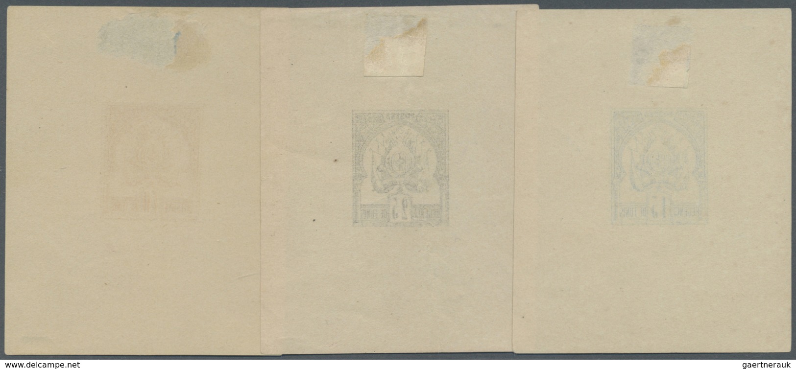 (*) Tunesien: 1888, Coat Of Arms With Plain Background Complete Set Of Eight 1c. To 5fr. In Issued Colou - Tunisia