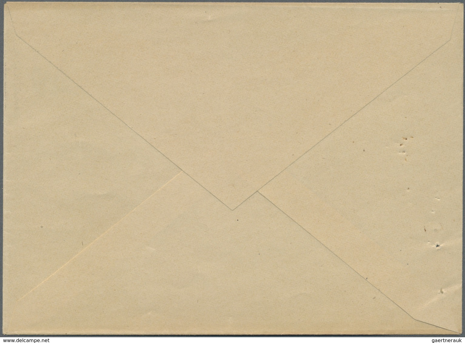 GA Tunesien: 1906. Essay For Envelope With Postage Die "Plowmen" 10c Black, Two Pin Holes On The Left, - Tunisie (1956-...)