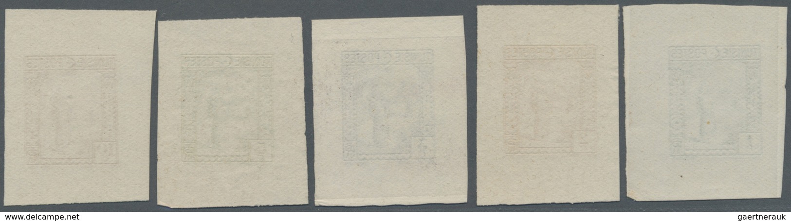 (*) Tunesien: 1931, Definitives "Views Of Morocco", 1c. To 10c. "Local Woman With Water Bin", Five Singl - Tunisia