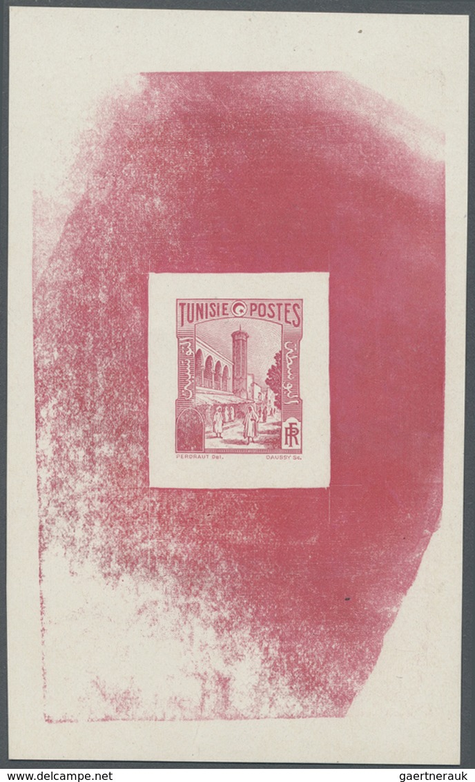 (*) Tunesien: 1931, Definitives "Views Of Morocco", Design "Mosquee Halfaouine", Archive Proof In Rose-r - Tunesië (1956-...)