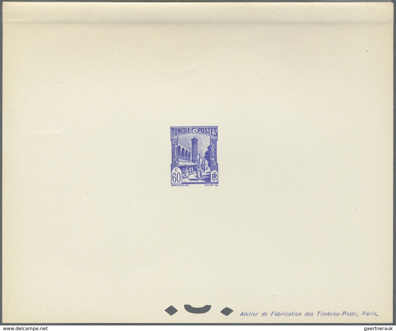 (*) Tunesien: 1940/1948, Definitives "Views Of Tunisia", Design "Halfaouine Mosque", Group Of 17 Epreuve - Tunisia