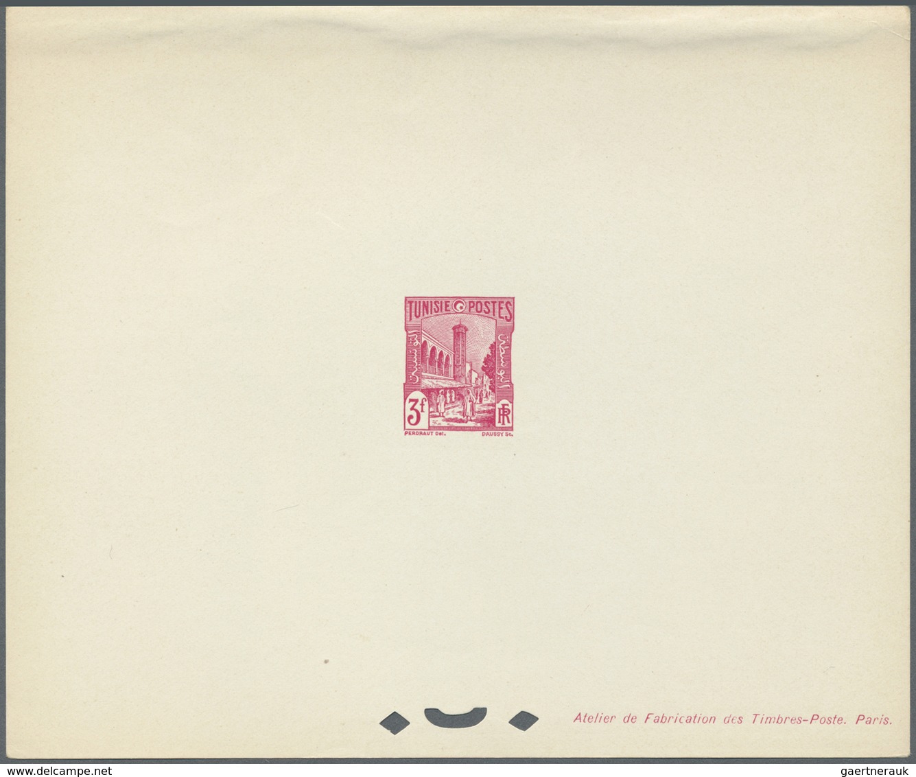 (*) Tunesien: 1940/1948, Definitives "Views Of Tunisia", Design "Halfaouine Mosque", Group Of 17 Epreuve - Tunesië (1956-...)