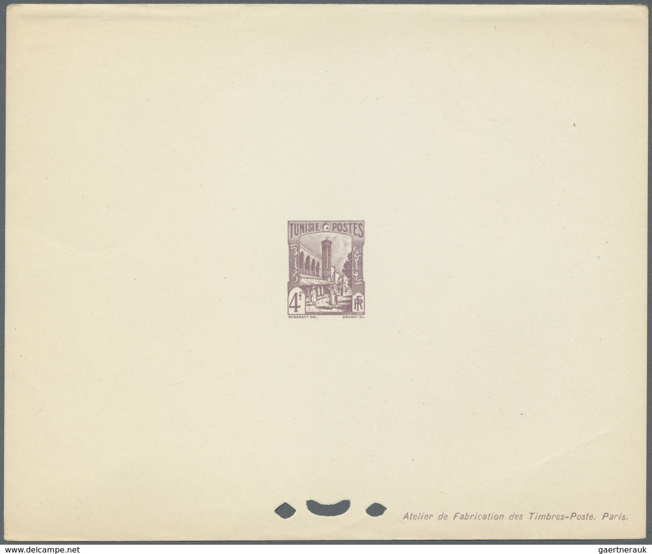 (*) Tunesien: 1940/1948, Definitives "Views Of Tunisia", Design "Halfaouine Mosque", Group Of 17 Epreuve - Tunisia