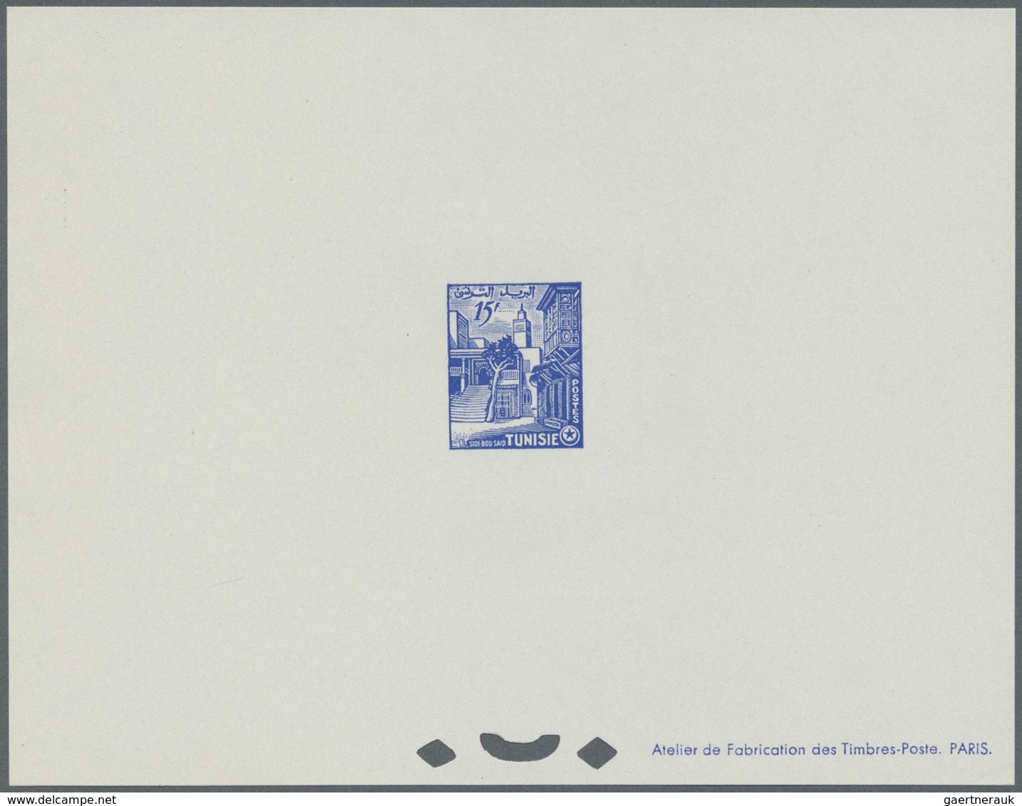 (*) Tunesien: 1956, Definitves "Tourism" (Views O Tunisia), 50c. To 75fr., Set Of 17 Epreuve De Luxe And - Tunisie (1956-...)