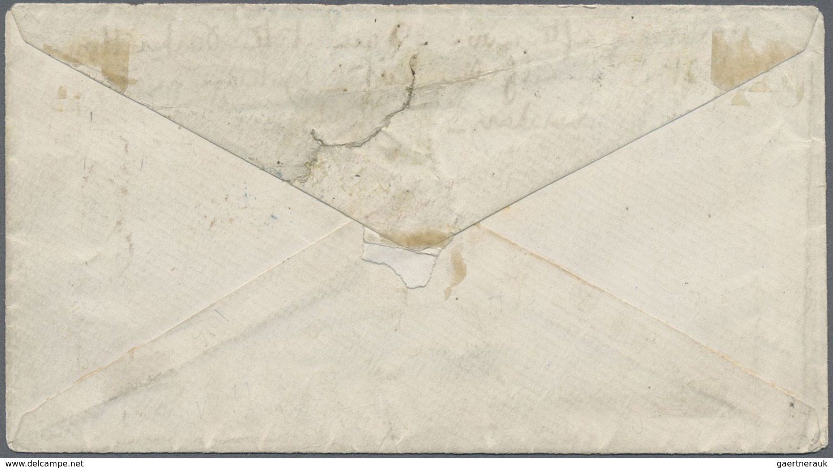 Br Vereinigte Staaten Von Amerika: 1868, Franklin 30c. Orange Single On Cover Tied By Cork Cancel With - Autres & Non Classés